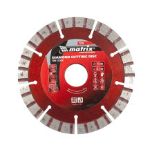 Алмазный диск MATRIX Турбо-сегментный 115х22,2 мм (сухая резка)