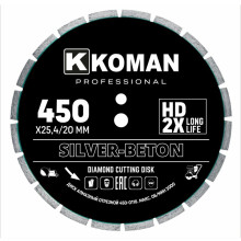 Диск алмазный KOMAN Professional d 450 мм (18") бетон