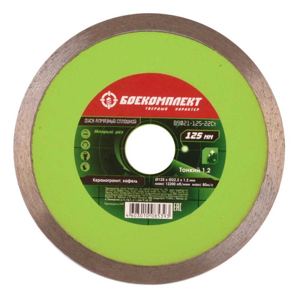 Диск алмазный БОЕКОМПЛЕКТ B9021-125-22Ct