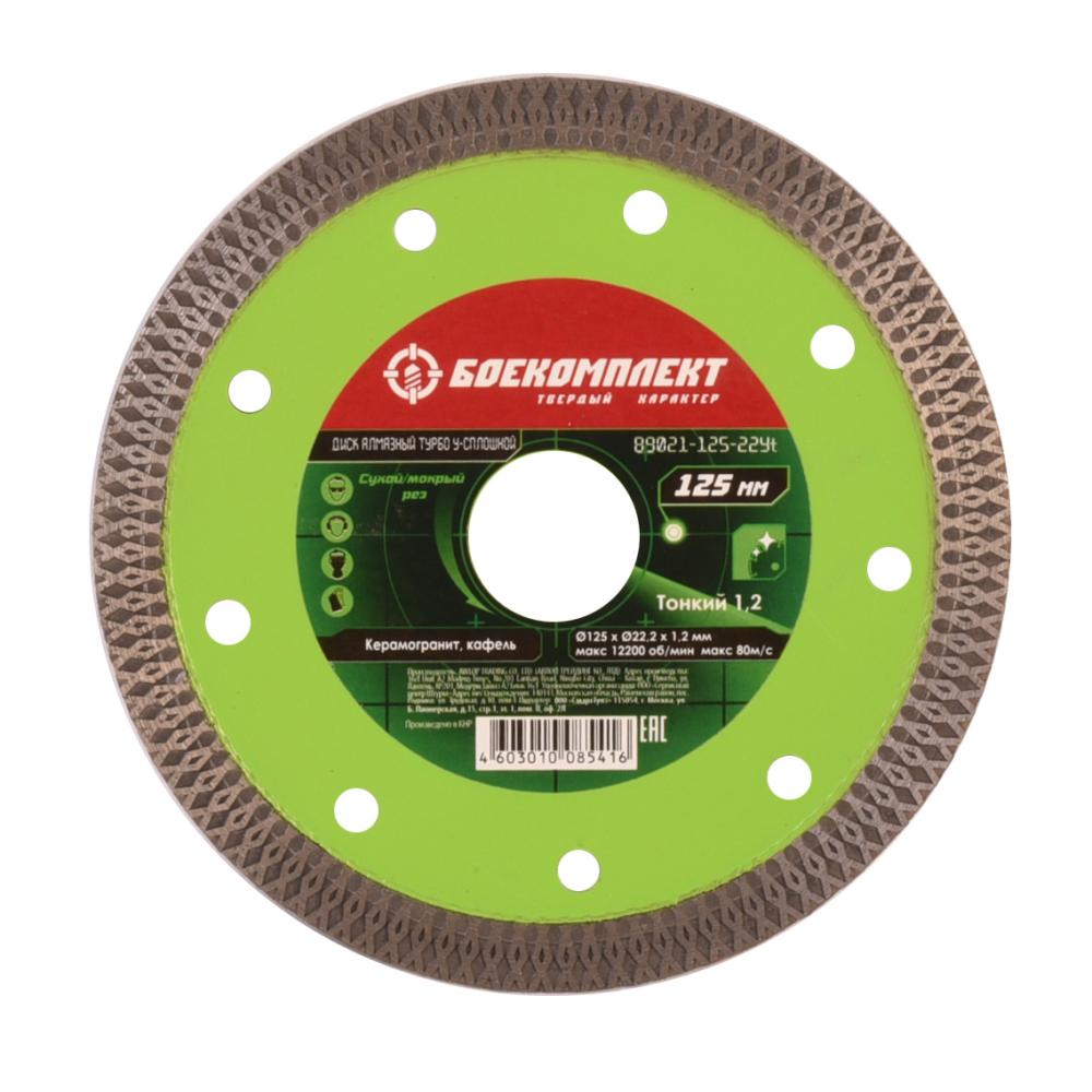 Диск алмазный БОЕКОМПЛЕКТ B9021-125-22Yt