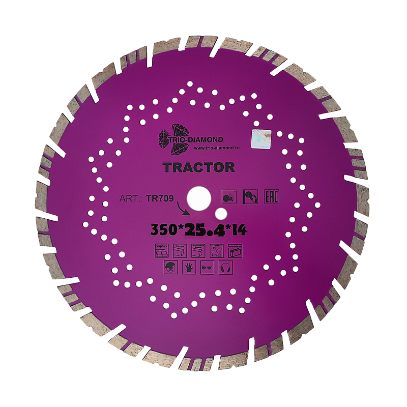 Алмазный диск Trio Diamond TR709 350x25,4x14 Алмазный диск Trio Diamond TR709 350x25,4x14