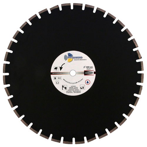 Диск алмазный Trio Diamond Grand Asphalt 600 мм (сегментный, с защитным зубом)