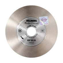 Диск алмазный отрезной 125x25x22,23 Hilberg Master Сeramic сплошной HM520