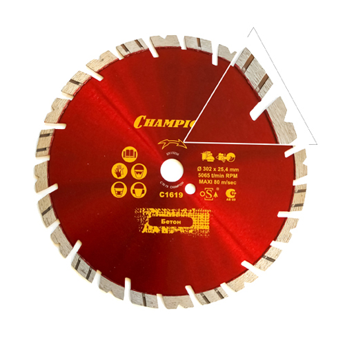 Диск алмазный универсальный Champion ST 230/22,23/12 Fast Gripper Диск алмазный универсальный Champion ST 230/22,23/12 Fast Gripper