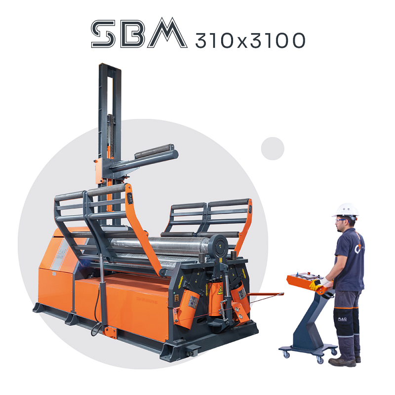 4-х валковый вальцовочный станок MAC BENDING SBM 310х3100 4-х валковый вальцовочный станок MAC BENDING SBM 310х3100