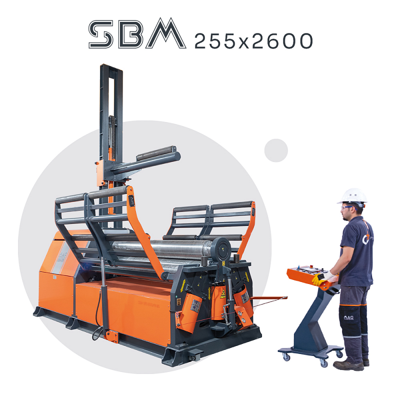 4-х валковый вальцовочный станок MAC BENDING SBM 255х2500 4-х валковый вальцовочный станок MAC BENDING SBM 255х2500
