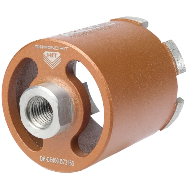 Сверло алмазное для подрозетников Адель DH-DE400 (72/65 мм; M16; 6 сегментов) ДУУ00005755 Сверло алмазное для подрозетников Адель DH-DE400 (72/65 мм; M16; 6 сегментов) ДУУ00005755
