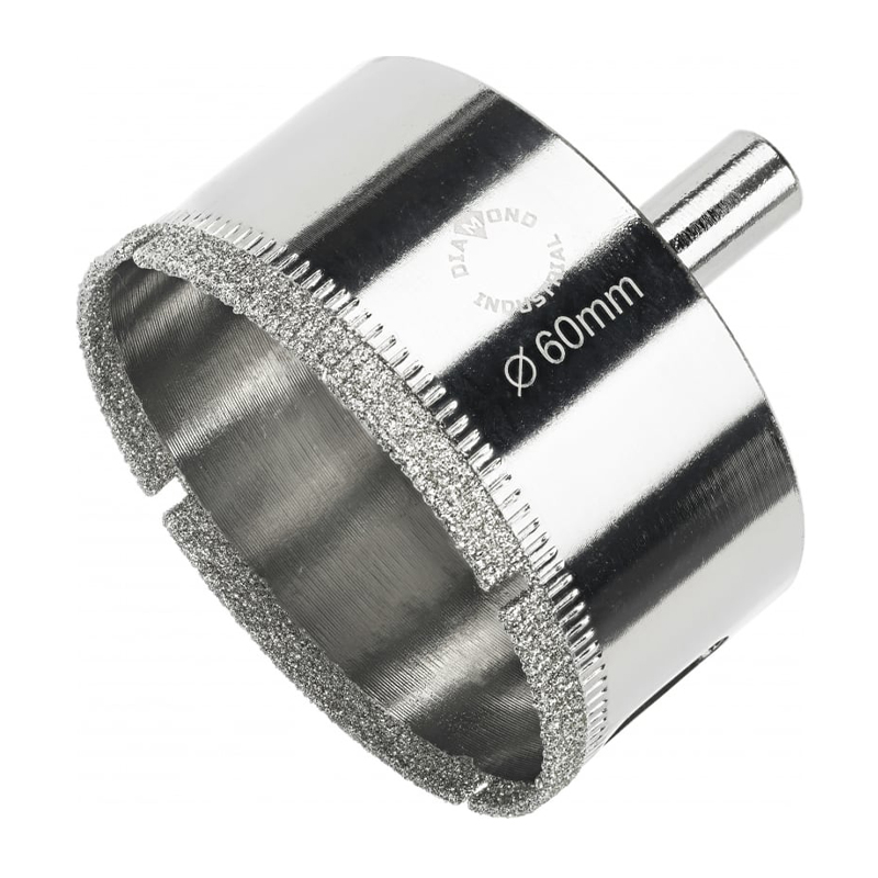 Алмазная коронка Diamond Industrial 60 мм по керамике, плитке и стеклу Алмазная коронка Diamond Industrial 60 мм по керамике, плитке и стеклу