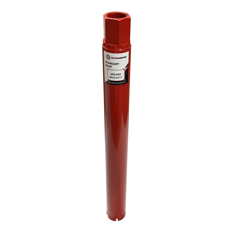 Алмазная коронка RedDiamond Standart Roof d052/450/24х3,5х11/5, 1 1/4 1129010 Алмазная коронка RedDiamond Standart Roof d052/450/24х3,5х11/5, 1 1/4 1129010