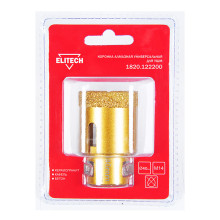 Коронка алмазная универсальная Elitech 40 мм х М14 Коронка алмазная универсальная Elitech 40 мм х М14