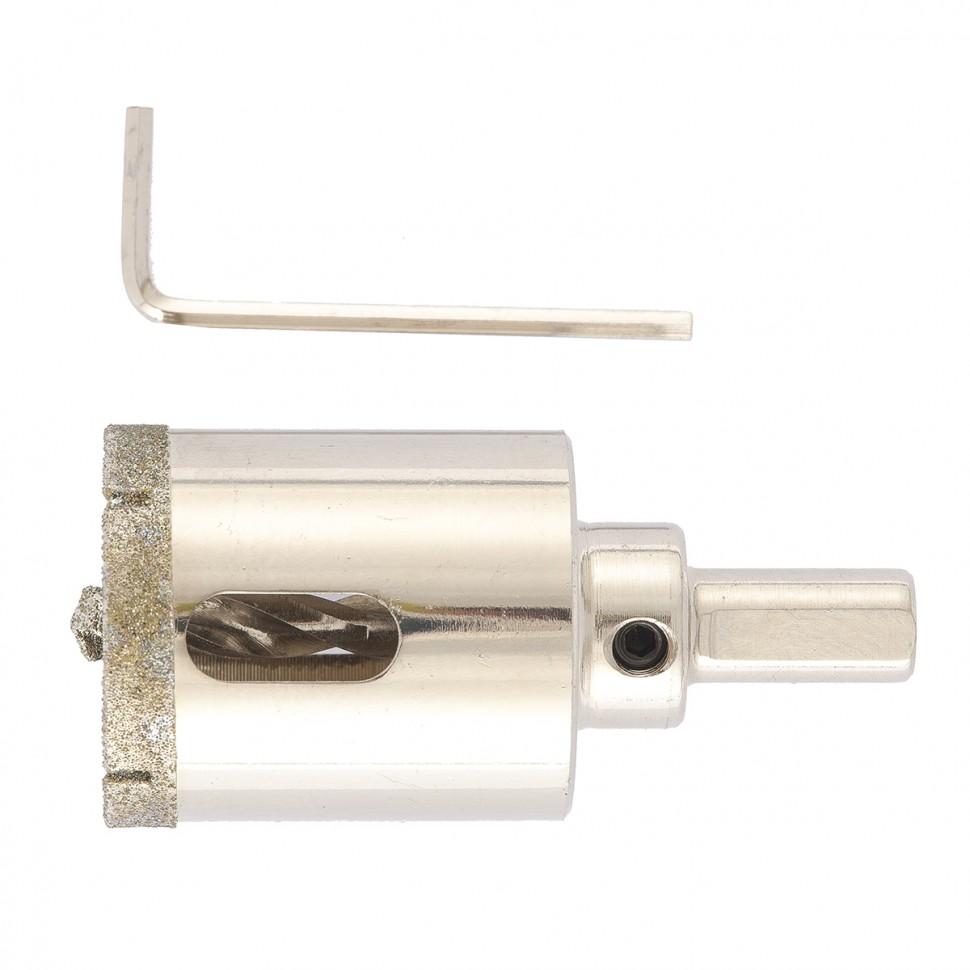 Сверло алмазное по керамограниту, 35х67 мм, трехгранный хвостовик Matrix