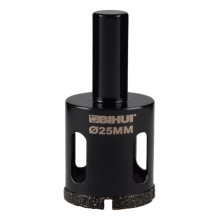 Коронка алмазная по стеклу и керамике BIHUI гальваническая 25 мм DBW25 Коронка алмазная по стеклу и керамике BIHUI гальваническая 25 мм DBW25