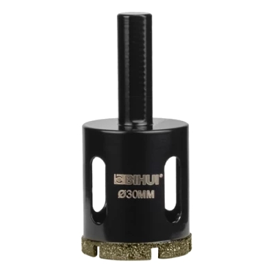 Коронка алмазная по стеклу и керамике BIHUI гальваническая 30 мм DBW30