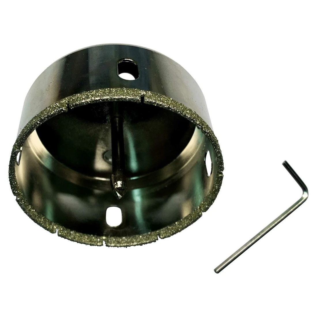 Коронка алмазная с центрирующим сверлом по керамограниту и керамике 28 мм РОСОМАХА