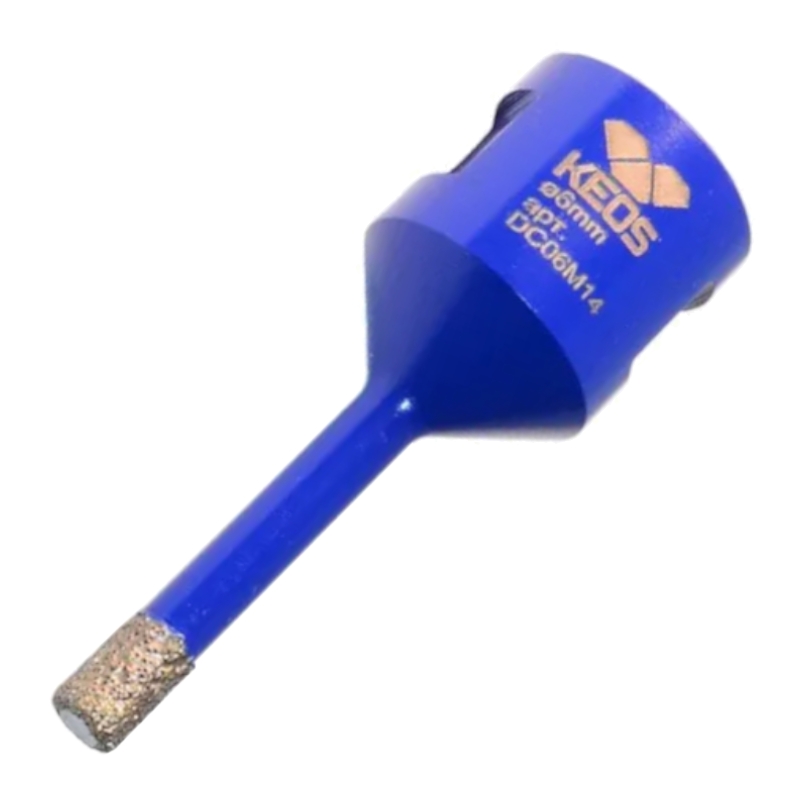 Коронка алмазная по керамограниту KEOS PRO 6 мм M14 с воском Коронка алмазная по керамограниту KEOS PRO 6 мм M14 с воском