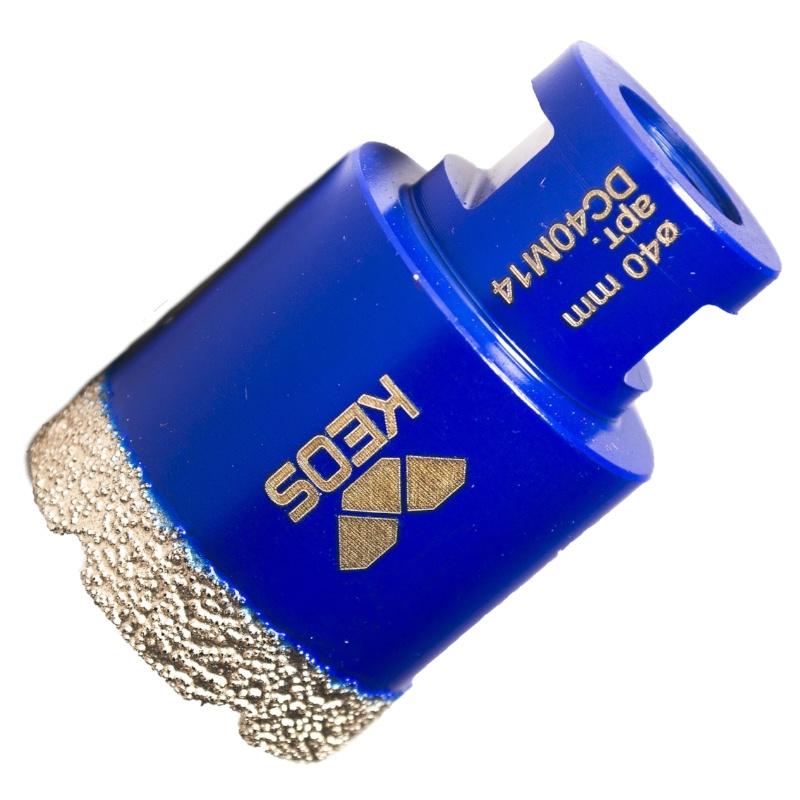 Коронка алмазная по керамограниту KEOS PRO 40мм M14