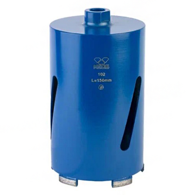 Алмазная коронка по бетону KEOS (сухой рез) М16 102/150мм (DC102.150)