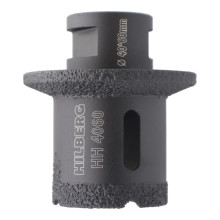 Коронка-фреза алмазная Hilberg Super Hard 4T, М14 40/60х40 мм