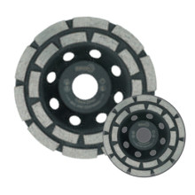 Двухрядная чашка KRUGO 125x22.23мм (гранит/бетон; сухой/мокр)