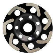 стд-155 Алмазная чашка STRONG 125 С-сегмент (бумеранг 7 сегментов) (серая)