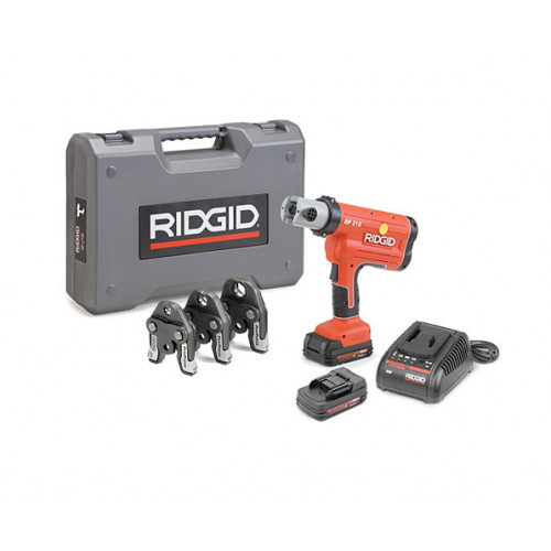 Пресс-пистолет аккумуляторный RIDGID RP 210-B Compact + пресс-клещи V 16-22-28 мм