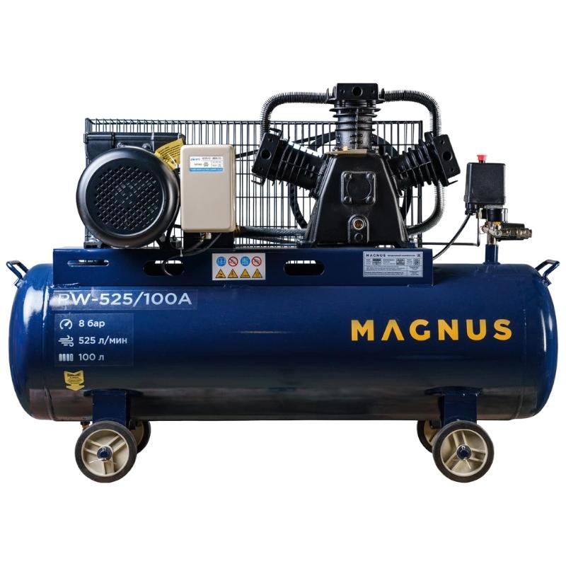 Компрессор воздушный Magnus PW-525/100А (10атм.,3,0кВт, 380В,Ф65)