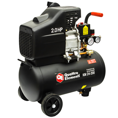 Компрессор поршневой масляный Quattro Elementi KM 24-200 Компрессор поршневой масляный Quattro Elementi KM 24-200