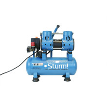 Компрессор безмасляный AC93210OL Sturm! 0,9кВт, 180л/мин, ресивер 10л, бесшумный Компрессор безмасляный AC93210OL Sturm! 0,9кВт, 180л/мин, ресивер 10л, бесшумный