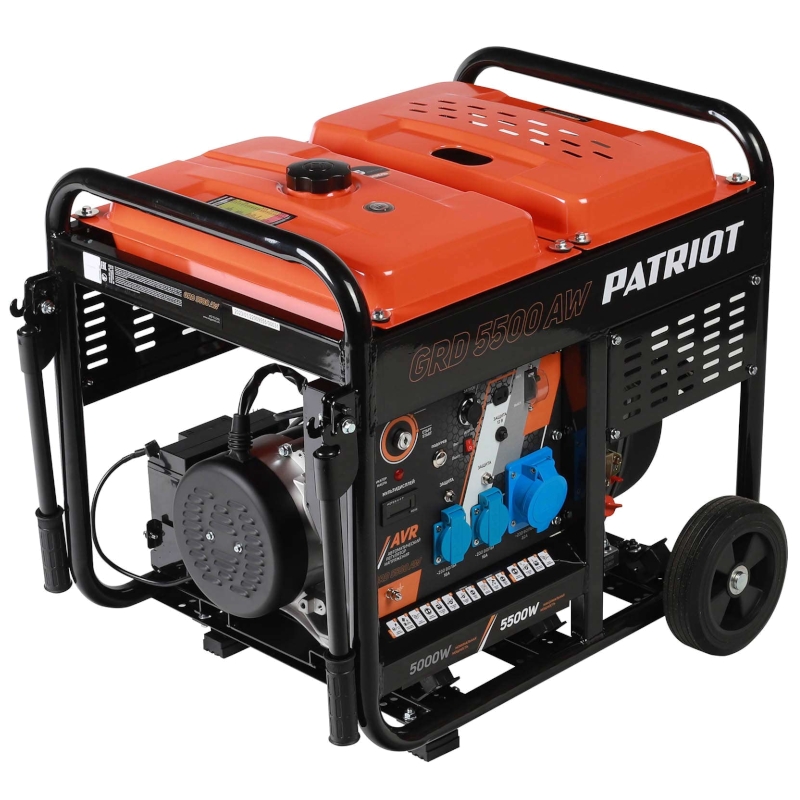 Генератор дизельный PATRIOT GRD 5500AW 9,5лс, 5500Вт, объем 15л