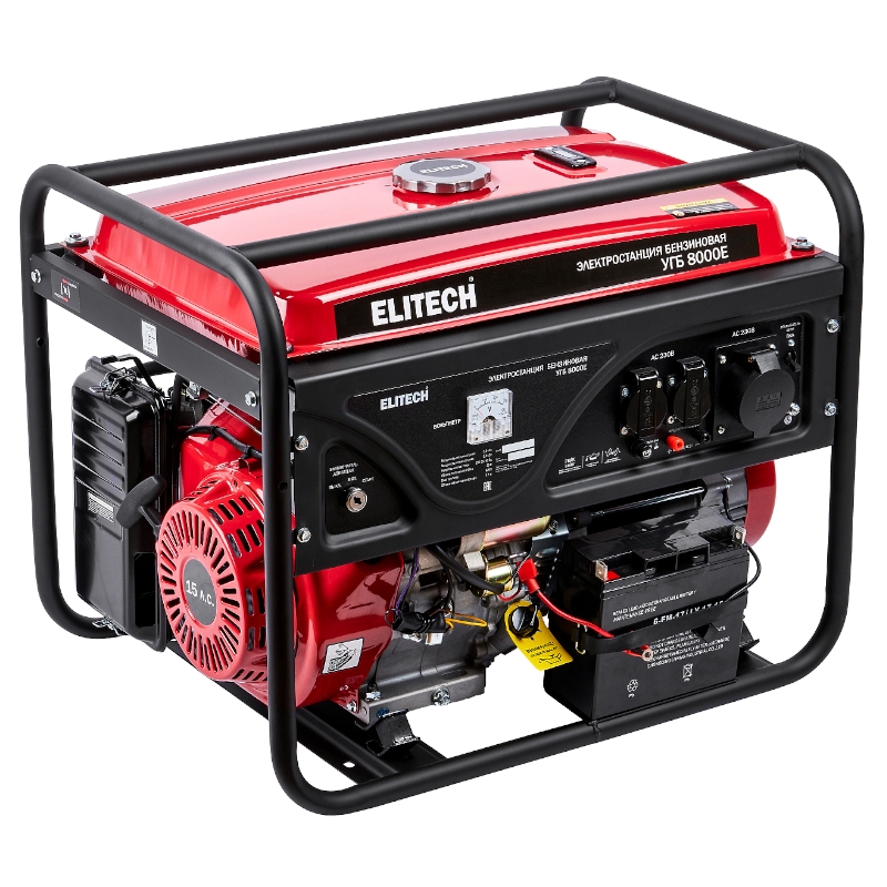 Генератор бензиновый Elitech УГБ 8000Е
