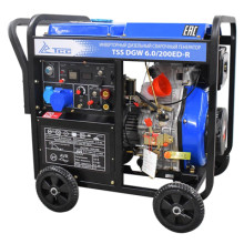Дизельный сварочный генератор TSS DGW 6.0/200ED-R (инверторный) Дизельный сварочный генератор TSS DGW 6.0/200ED-R (инверторный)