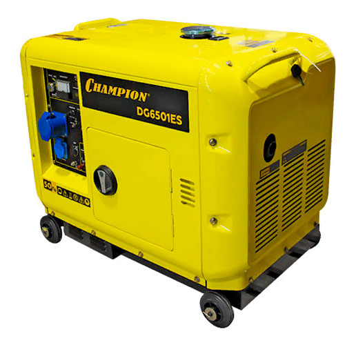 Генератор дизельный Champion DG6501ES в кожухе Генератор дизельный Champion DG6501ES в кожухе