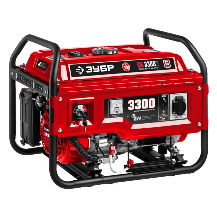 Генератор бензиновый ЗУБР СБ-3300Е Генератор бензиновый ЗУБР СБ-3300Е