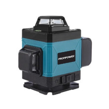 Лазерный нивелир ProfiPower NL-7016G (16 лучей, лазер-зеленый, Li-ion - 1шт., пульт ДУ, переходник)