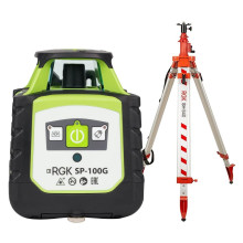 Комплект ротационный нивелир RGK SP-100G + элевационный штатив RGK SH-340