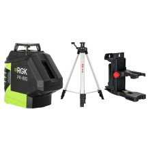 Комплект лазерный уровень RGK PR-81G с калибровкой + штатив RGK LET-150 кронштейн RGK K-7