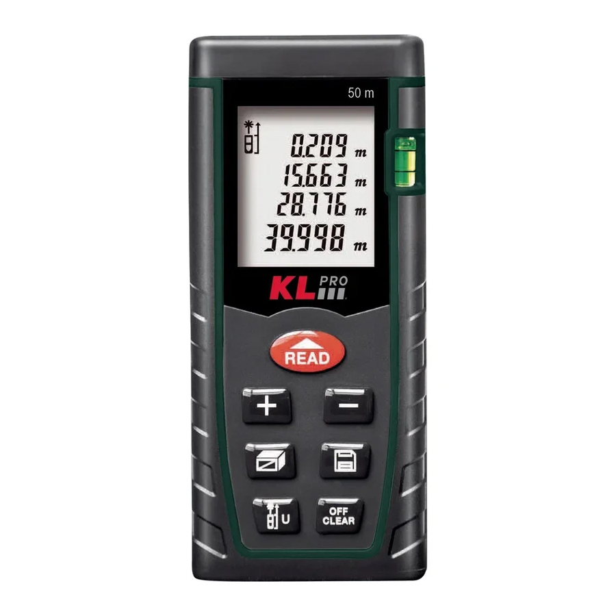Дальномер лазерный KLpro KLLZM50 (50 метров) Дальномер лазерный KLpro KLLZM50 (50 метров)