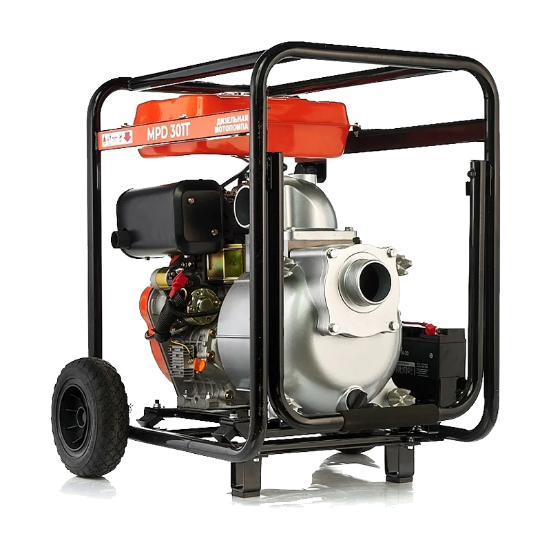 Дизельная мотопомпа для сильно загрязненных вод Meran MPD301T