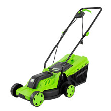 Газонокосилка электрическая L1200, 1200 Вт, ширина 32 см, 3 уровня, пластиковый травосборник 30 л. С Газонокосилка электрическая L1200, 1200 Вт, ширина 32 см, 3 уровня, пластиковый травосборник 30 л. С
