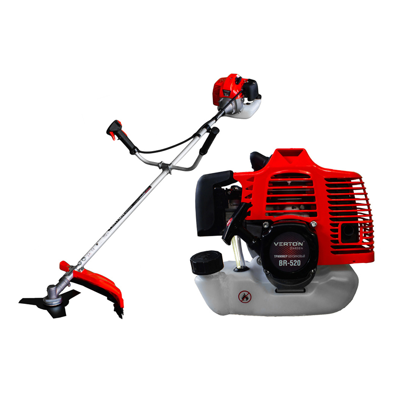 Триммер бензиновый VERTON garden BR-520 (52 см3, не разб. штанга, ремень, нож 3т, катушка)