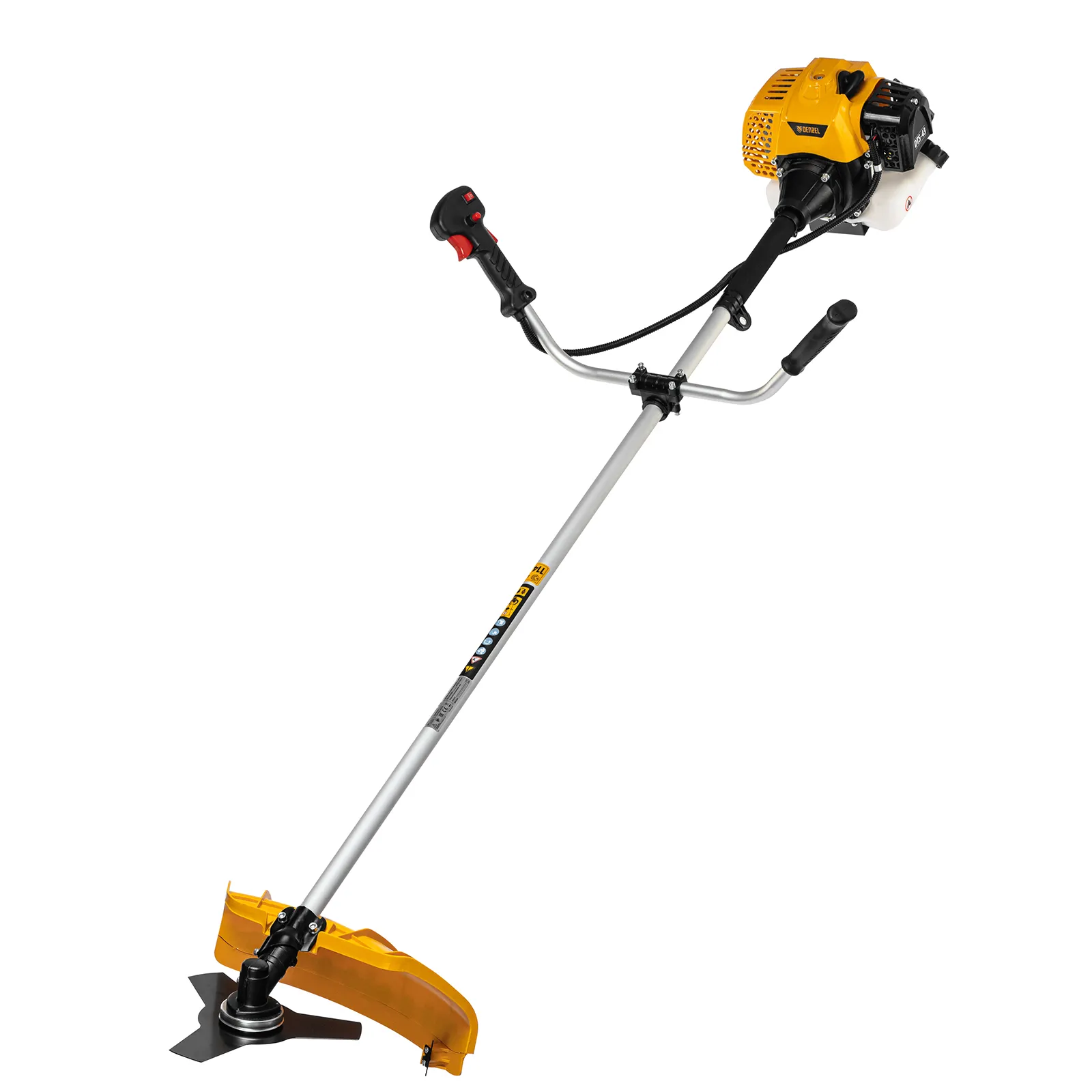 Триммер бензиновый Denzel DTS-43, 43 см3, неразъемная штанга, состоит из 2 частей Триммер бензиновый Denzel DTS-43, 43 см3, неразъемная штанга, состоит из 2 частей