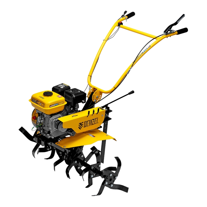 Мотоблок Denzel DPT-170SB, 7 л.с., ремен.сцеп, фрез 3х4, ШОМ, без колес, передачи 2В/1Н Мотоблок Denzel DPT-170SB, 7 л.с., ремен.сцеп, фрез 3х4, ШОМ, без колес, передачи 2В/1Н