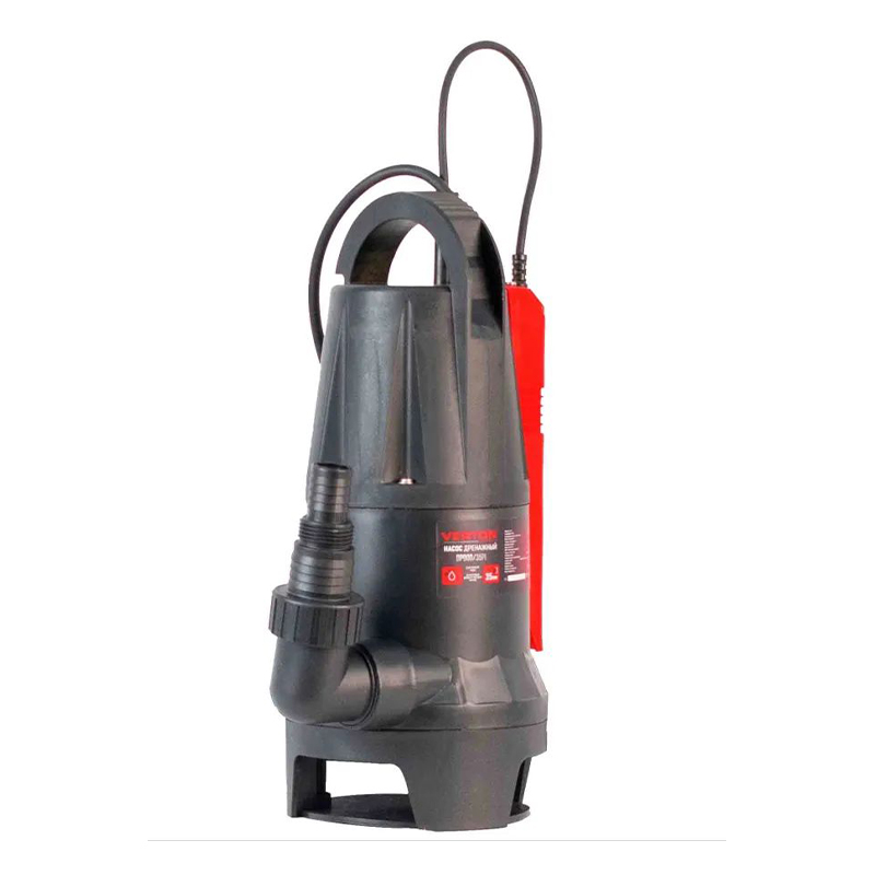 Дренажный насос для грязной воды Verton AQUA DP900/35PI(900Вт,Hmax-8м,250 л/мин,d.ч 35,пластик.корпу
