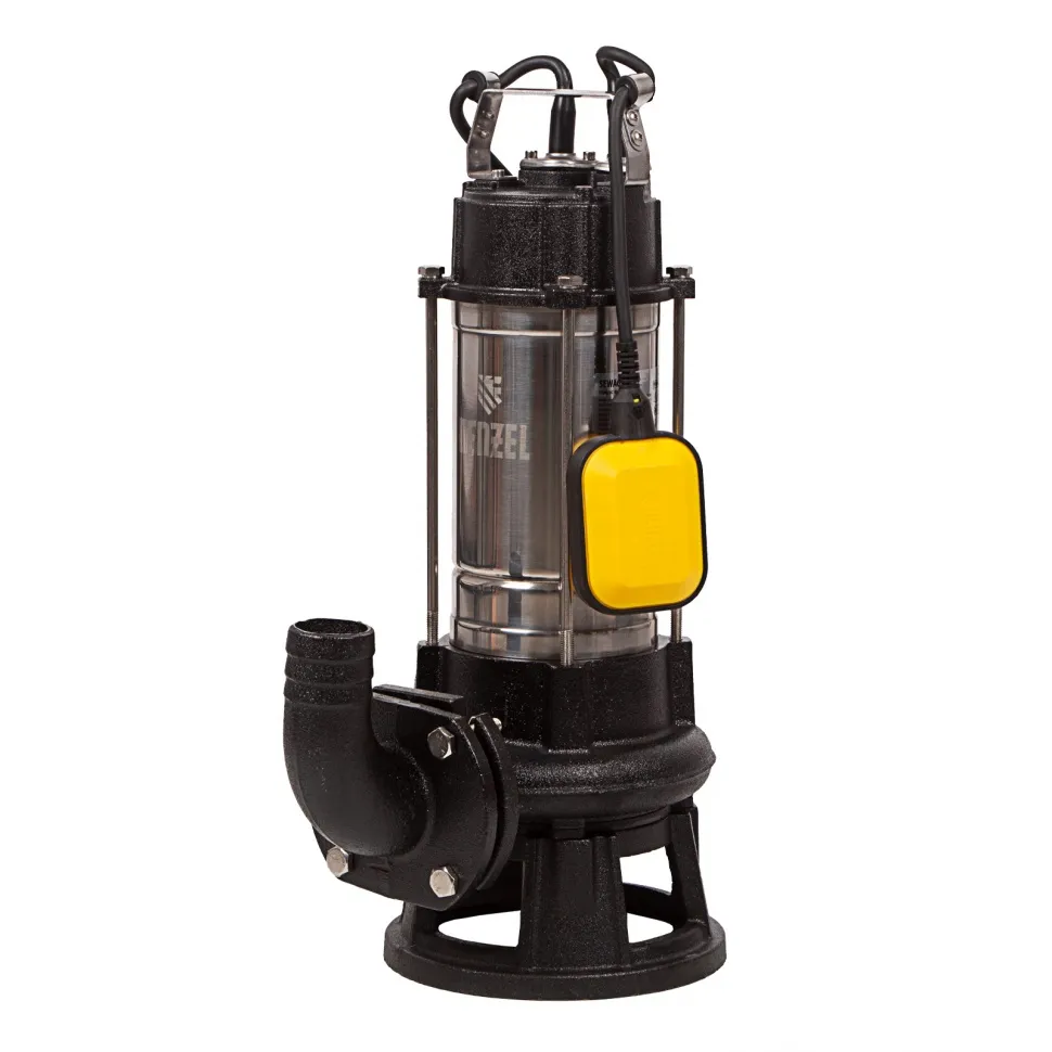 Фекальный насос Denzel FP1800-KS, 1800 Вт, напор 17 м, 26000 л/ч, нож-измельчитель