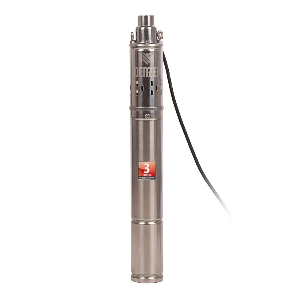Скважинный насос Denzel DWS-3-75, винтовой, диаметр 3, 500 Вт, 1600 л/ч, напор 75 м
