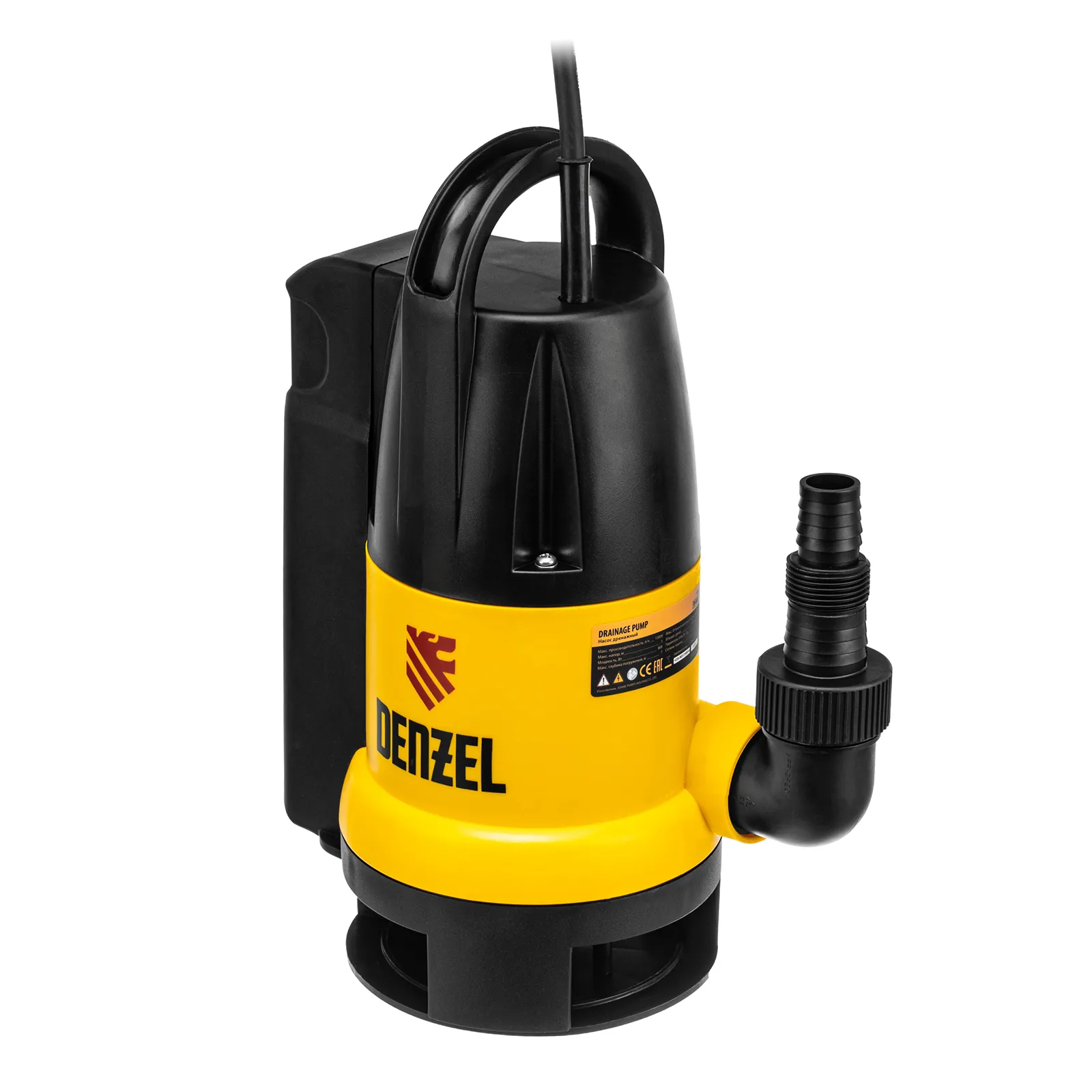 Дренажный насос Denzel DP800A, 800 Вт, подъем 5 м, 13000 л/ч