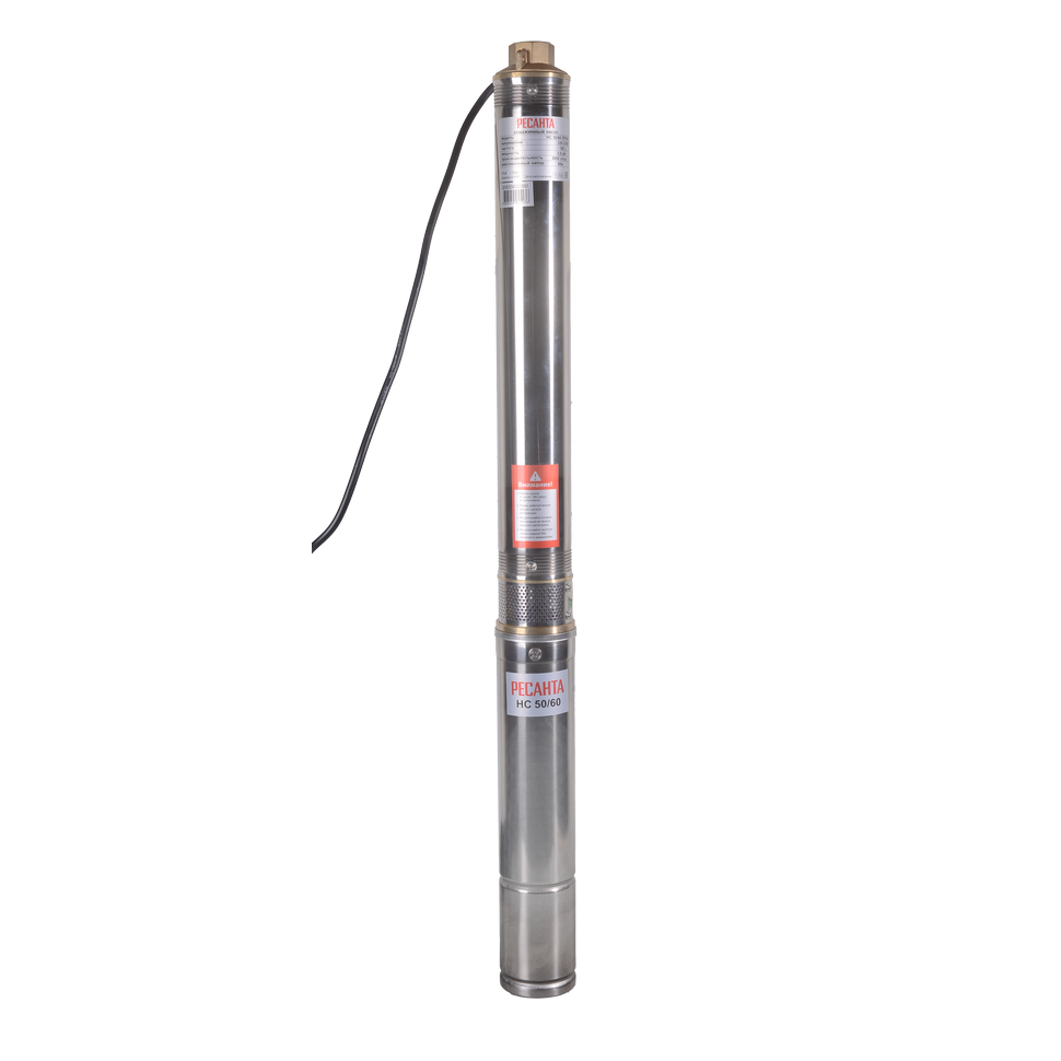 Насос скважинный Ресанта НС 50/60 d 75 мм кабель 35 м Насос скважинный Ресанта НС 50/60 d 75 мм кабель 35 м