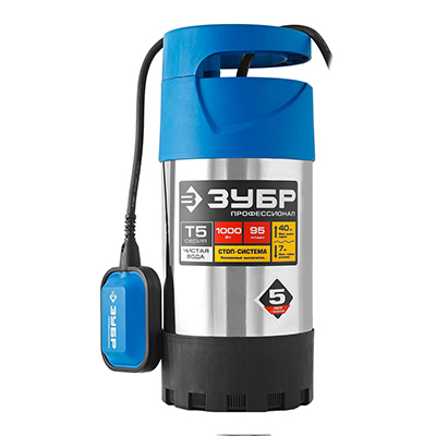 Дренажный насос ЗУБР Профессионал НПЧ-Т5-1000-С Дренажный насос ЗУБР Профессионал НПЧ-Т5-1000-С