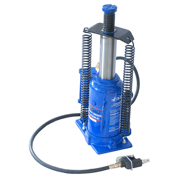 Домкрат пневмогидравлический бутылочный AE&T Т21020 20т Домкрат пневмогидравлический бутылочный AE&T Т21020 20т