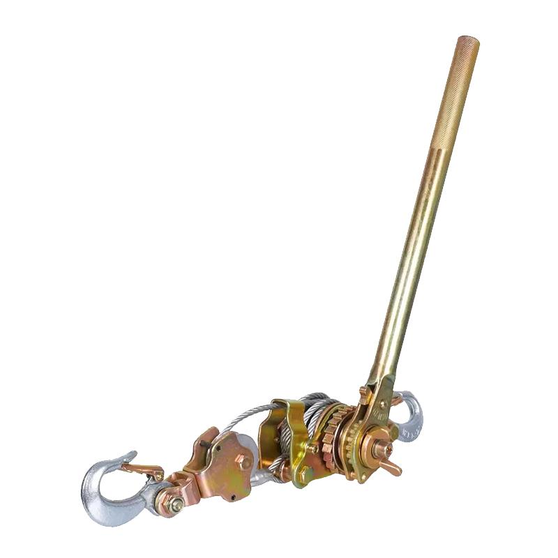 Лебедка ручная рычажная EURO-LIFT DK-1000, тяговое усилие 1.0 тн, с канатом